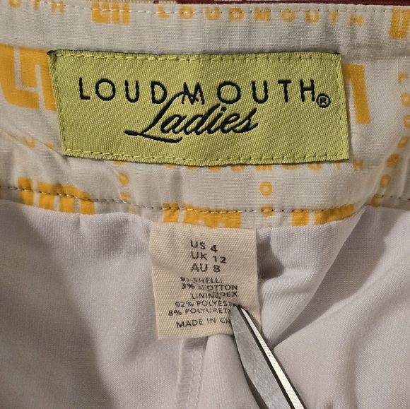 Loudmouth Ladies Florida State FSU Seminoles Argyle Golf Skort Skirt Size 4 - Picture 5 of 6